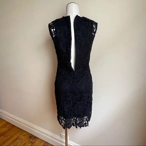 ZARA | Mini Lace Black Dress | Size M - Picture 3 of 9